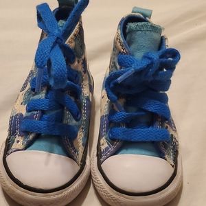 Size 3 toddler blue Converse